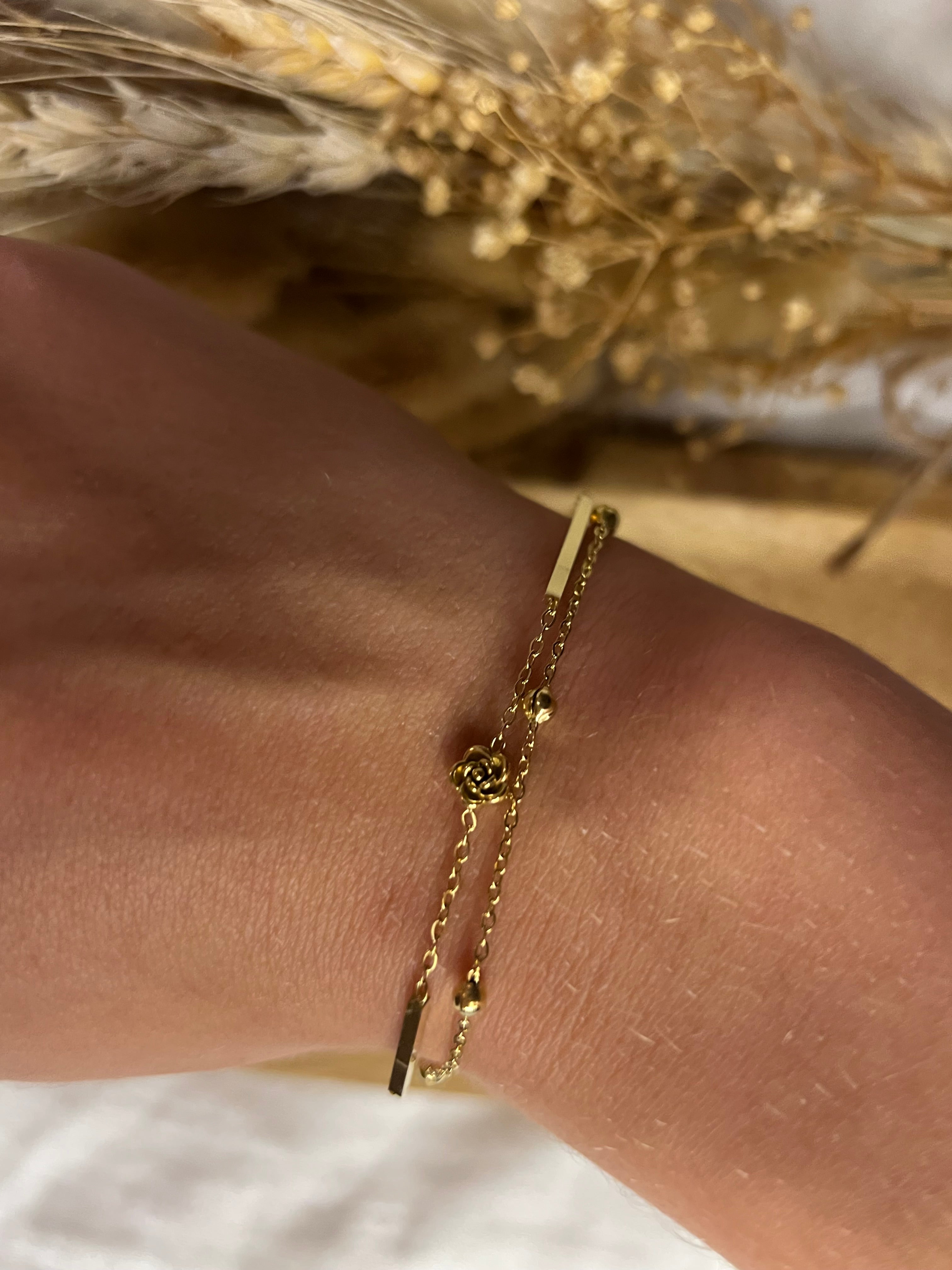 Bracelet double chaîne