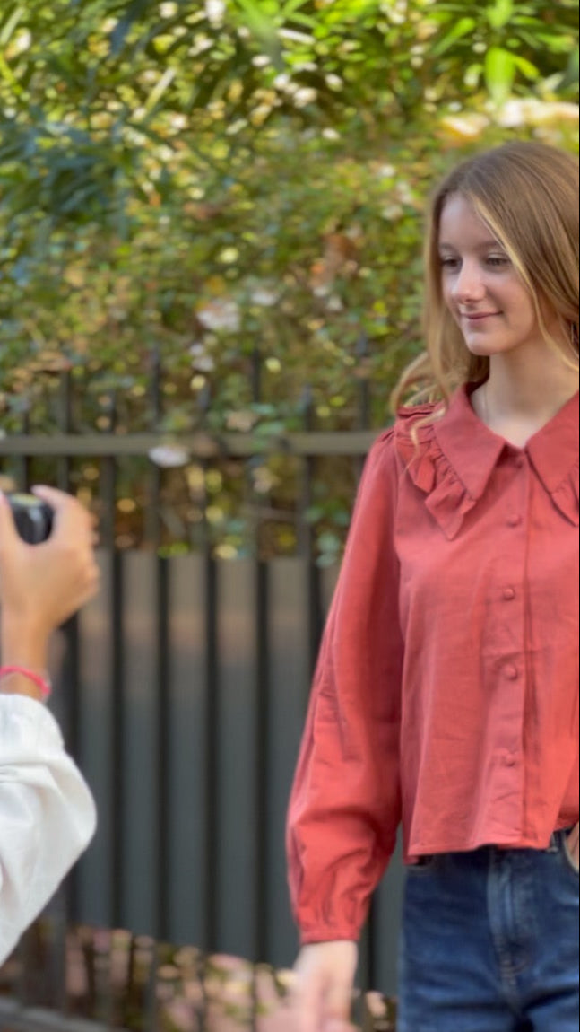 Blouse Alma rouille