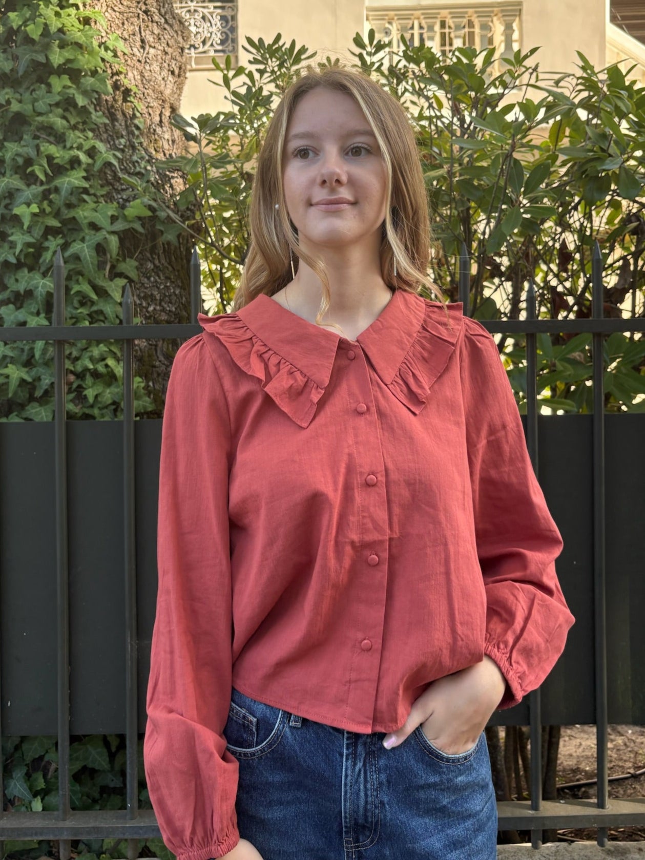 Blouse Alma rouille