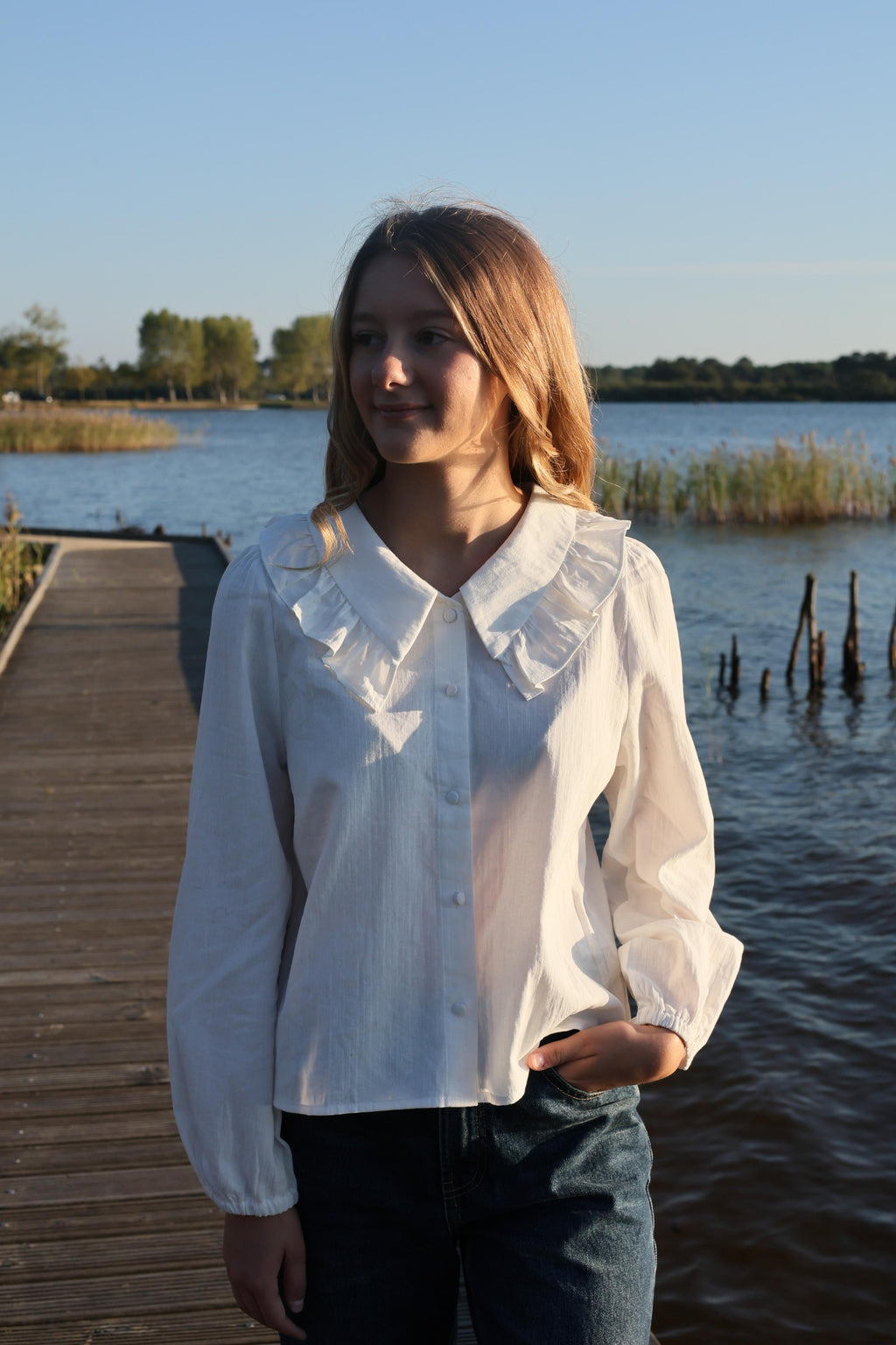 Blouse Alma blanc
