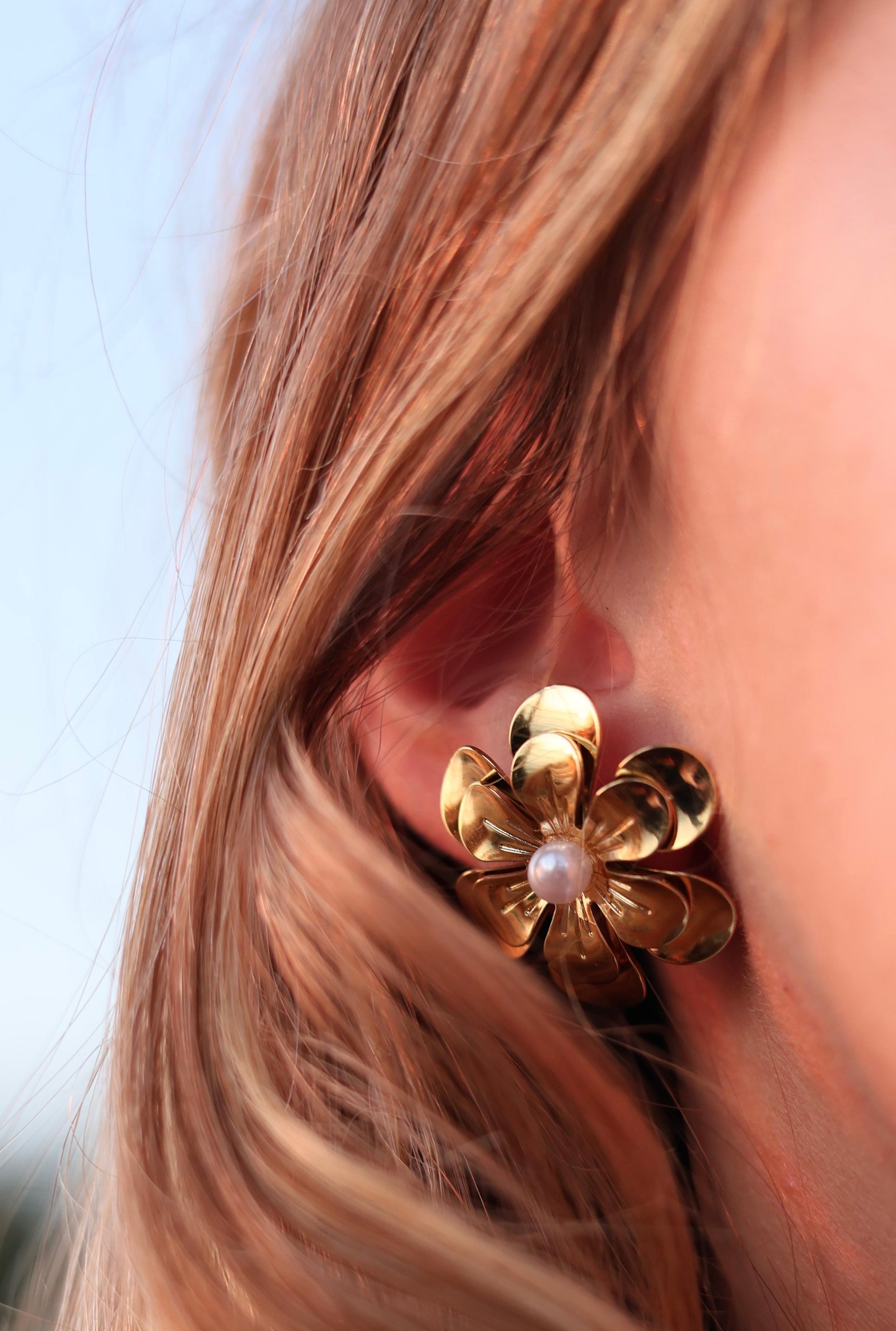 Boucles d'oreilles fleur