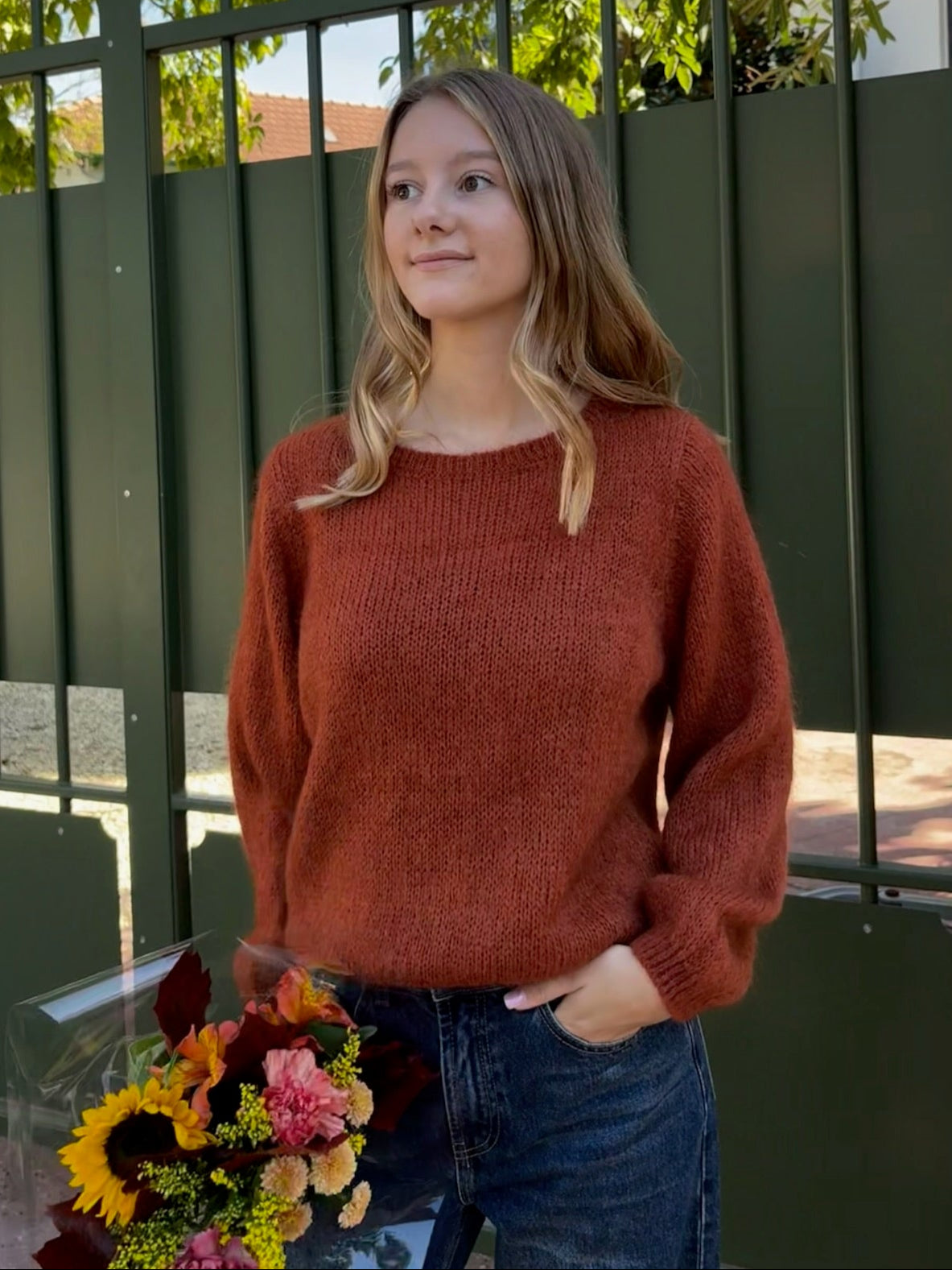 Pull Maëlys rouille