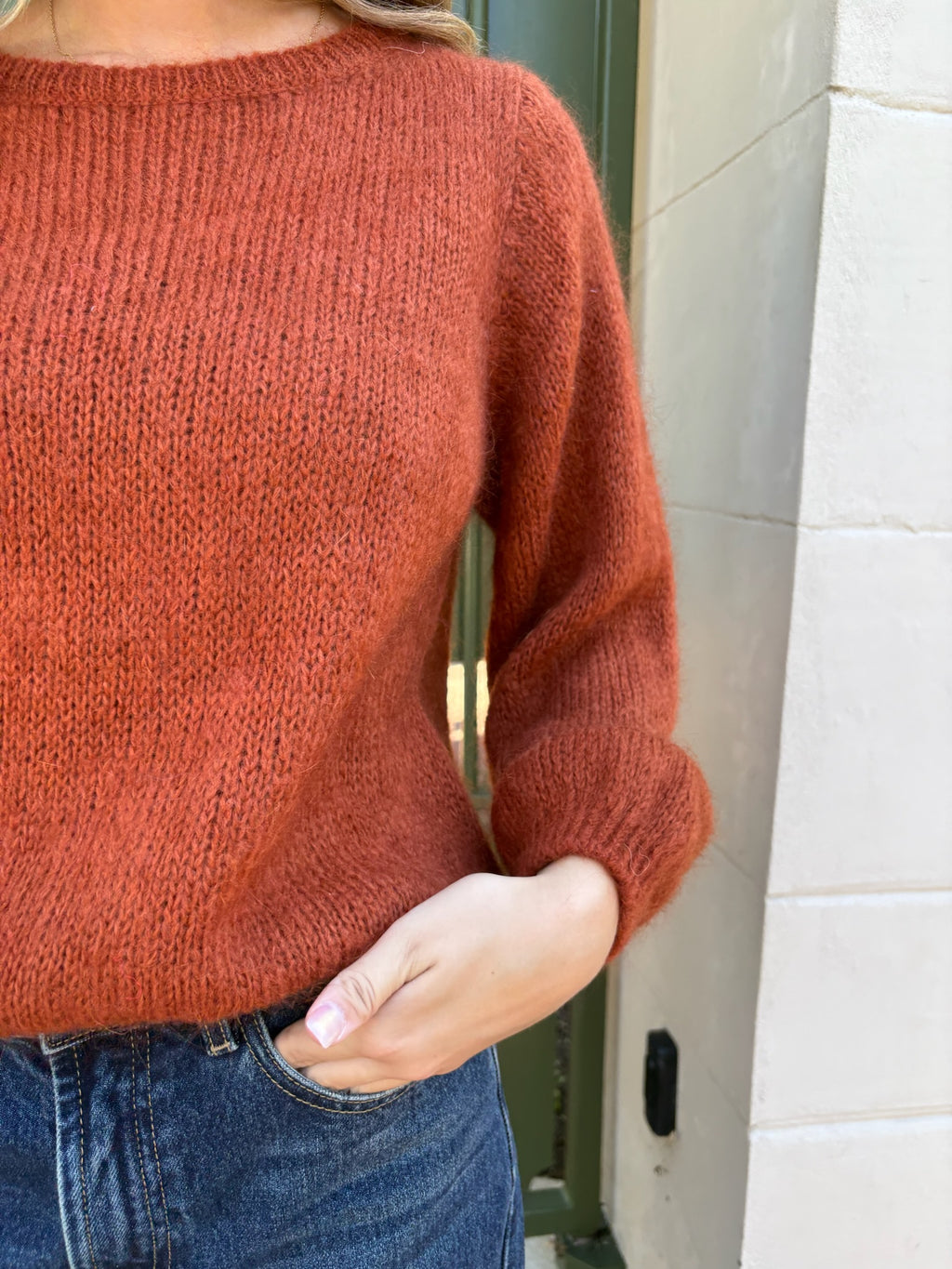 Pull Maëlys rouille