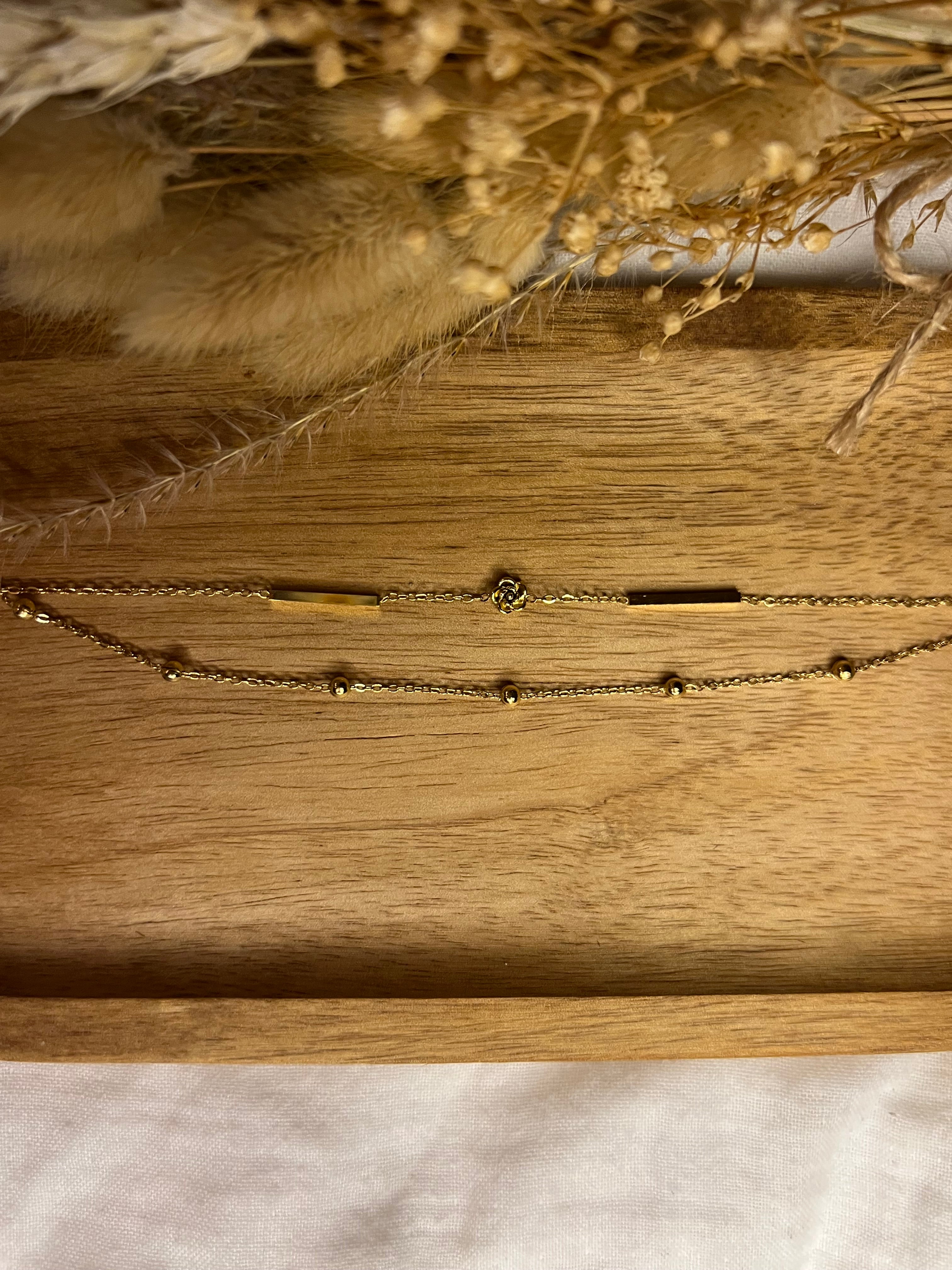 Bracelet double chaîne