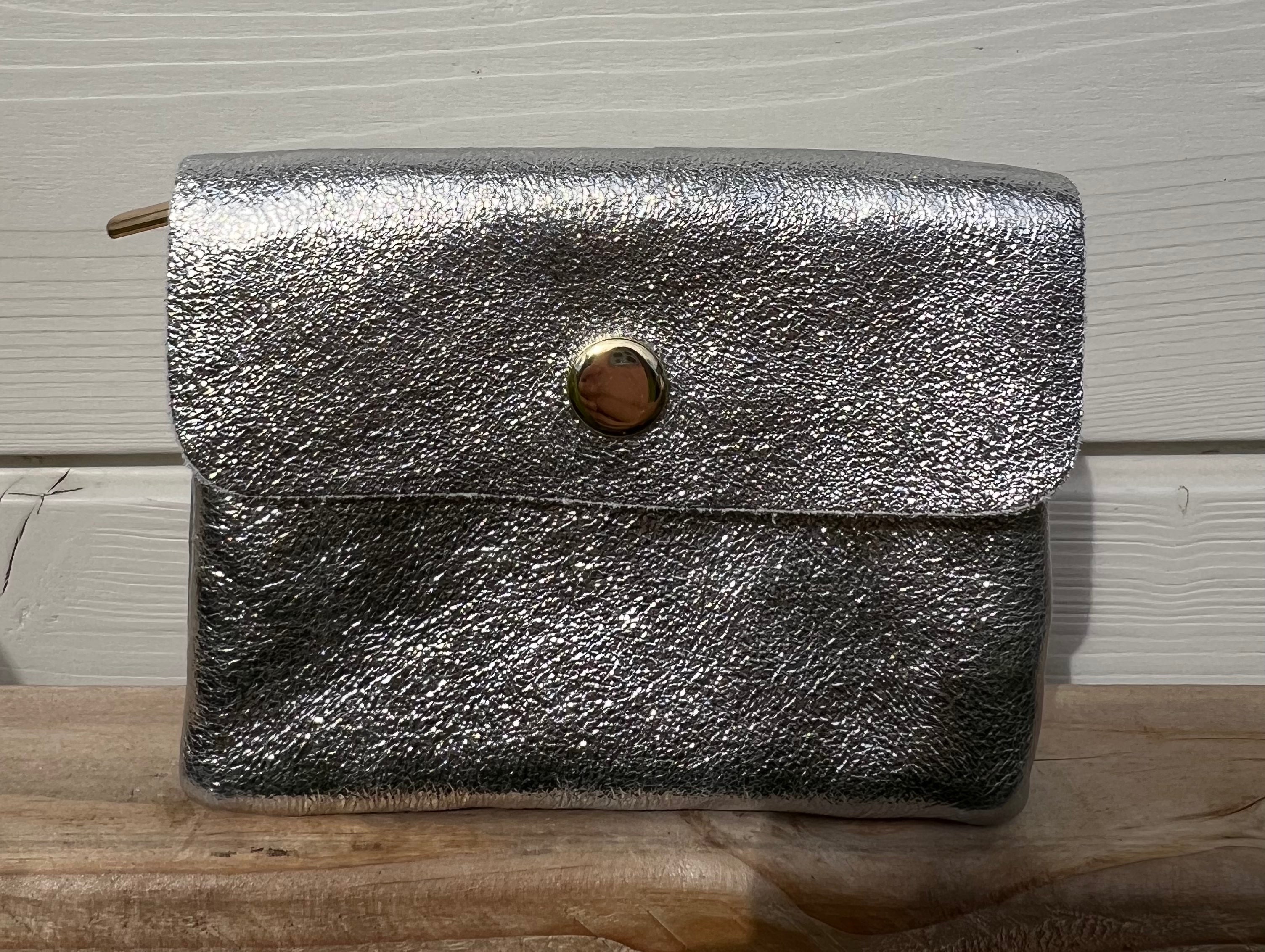 Porte monnaie Laïa argenté