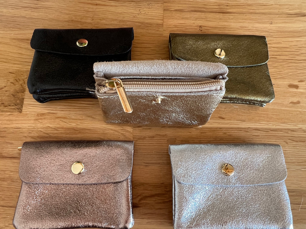 Porte monnaie Laïa doré